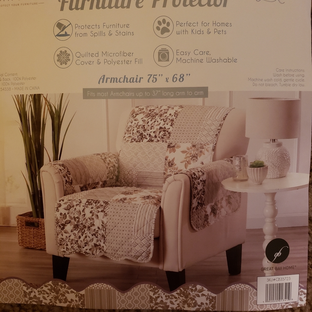 2 Slip covers for chair or recliner. $25 each.